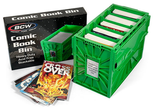 NEW - BCW Comic Book Bins - Green