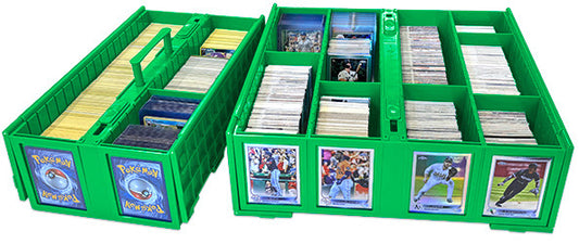 NEW - Green BCW Card Bins and Partitions