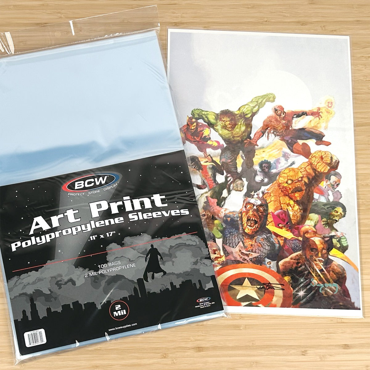 BCW 11x17 Print Sleeves PACK