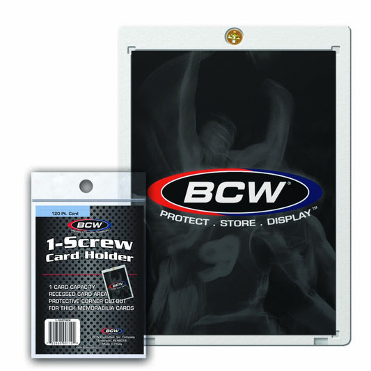 BCW 1-Screw Super Thick Card Holder - 120 PT. EACH