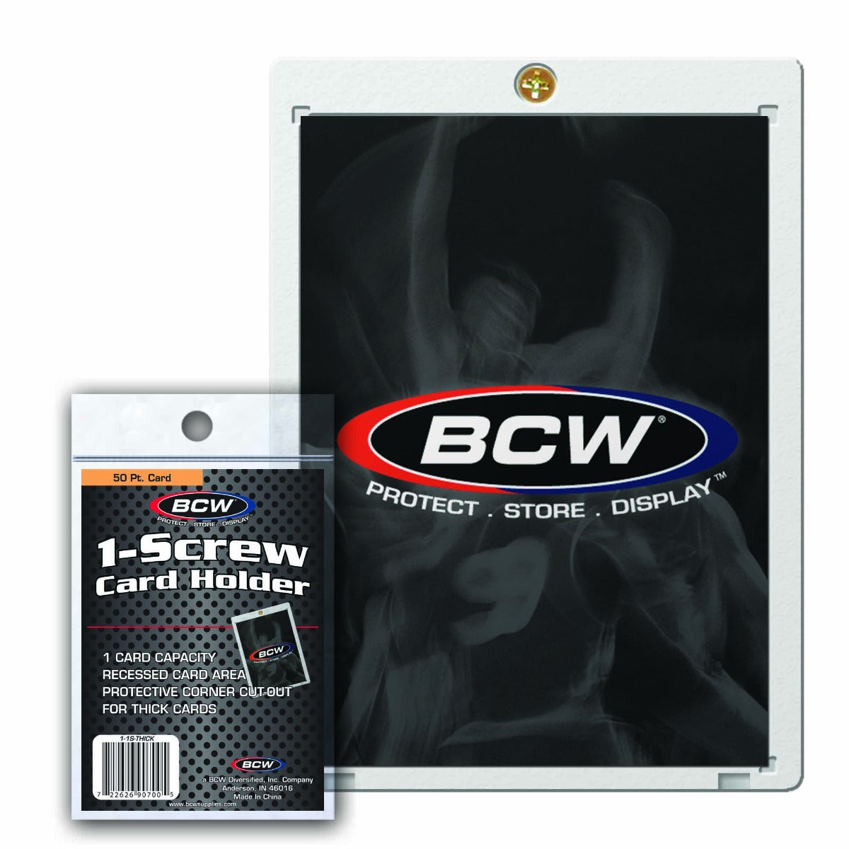 BCW 1-Screw Thick Card Holder - 50 PT. EACH