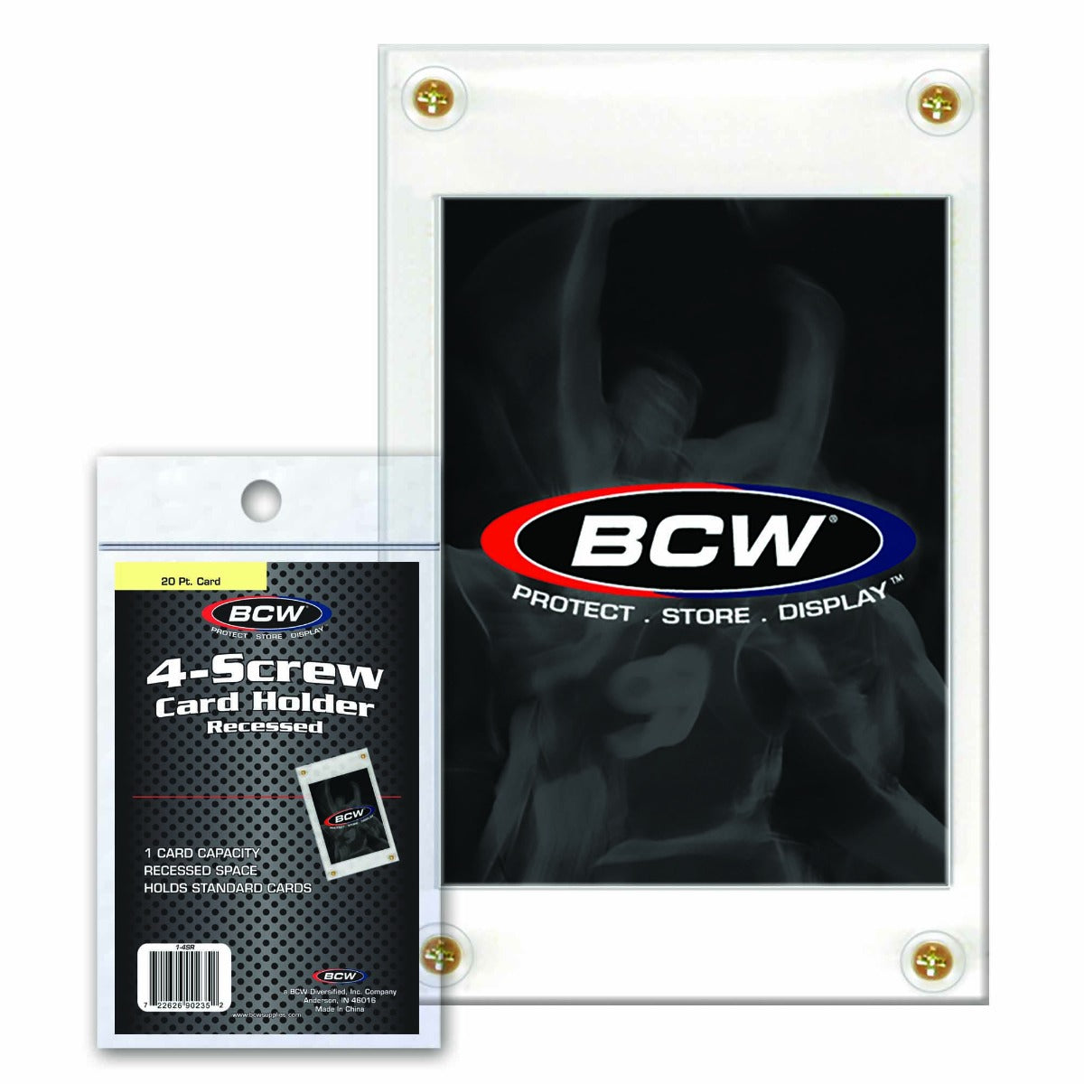 BCW 4-Screw Card Holder - Recessed EACH