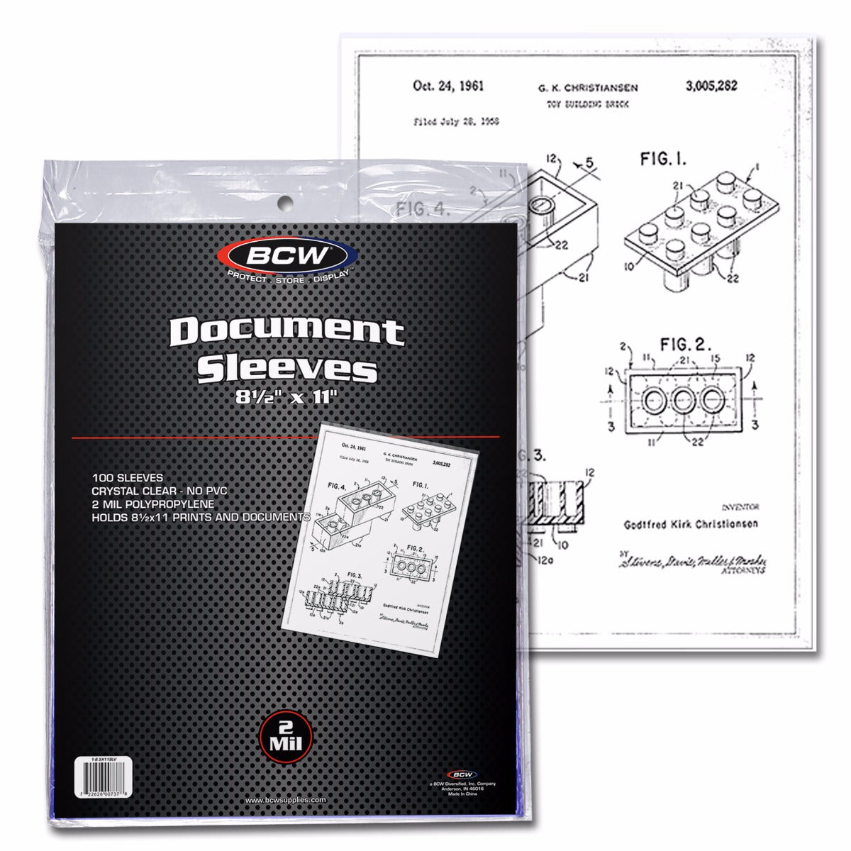 BCW 8.5X11 Document Sleeves PACK