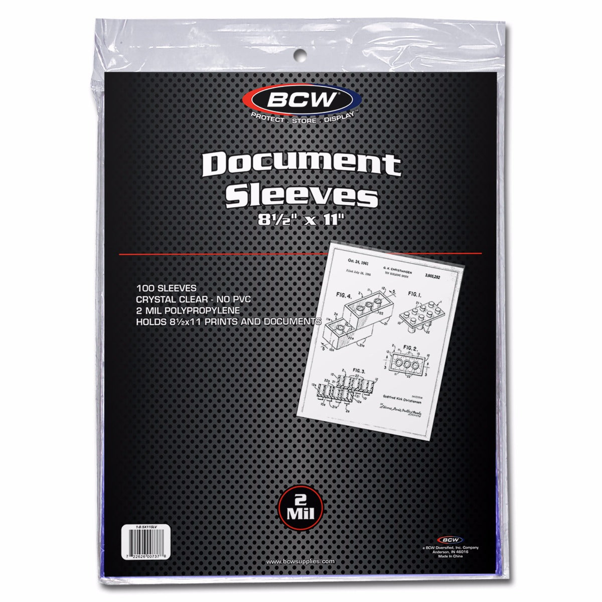 BCW 8.5X11 Document Sleeves PACK