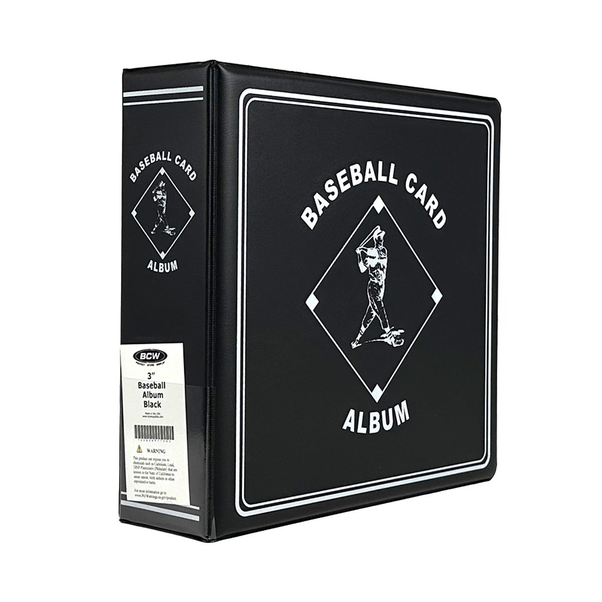 BCW 3 in. Album - Baseball - Black EACH