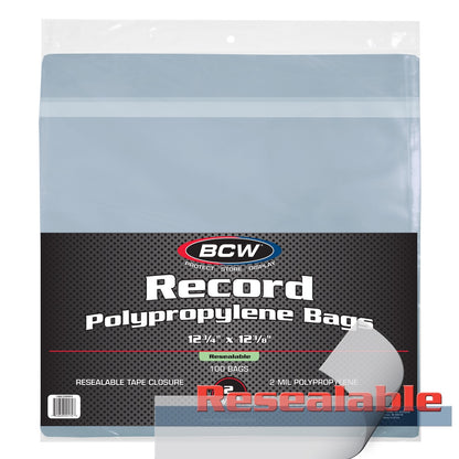 BCW Resealable 12-Inch Record Bags PACK