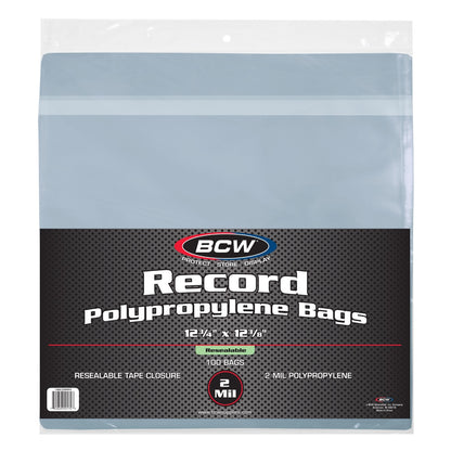 BCW Resealable 12-Inch Record Bags PACK