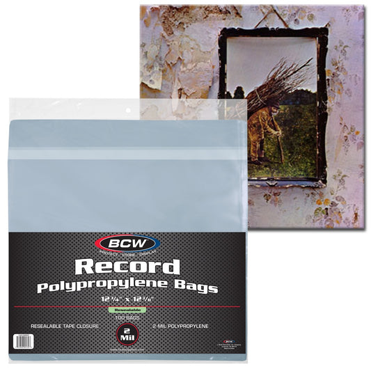 BCW Resealable 12-Inch Record Bags PACK
