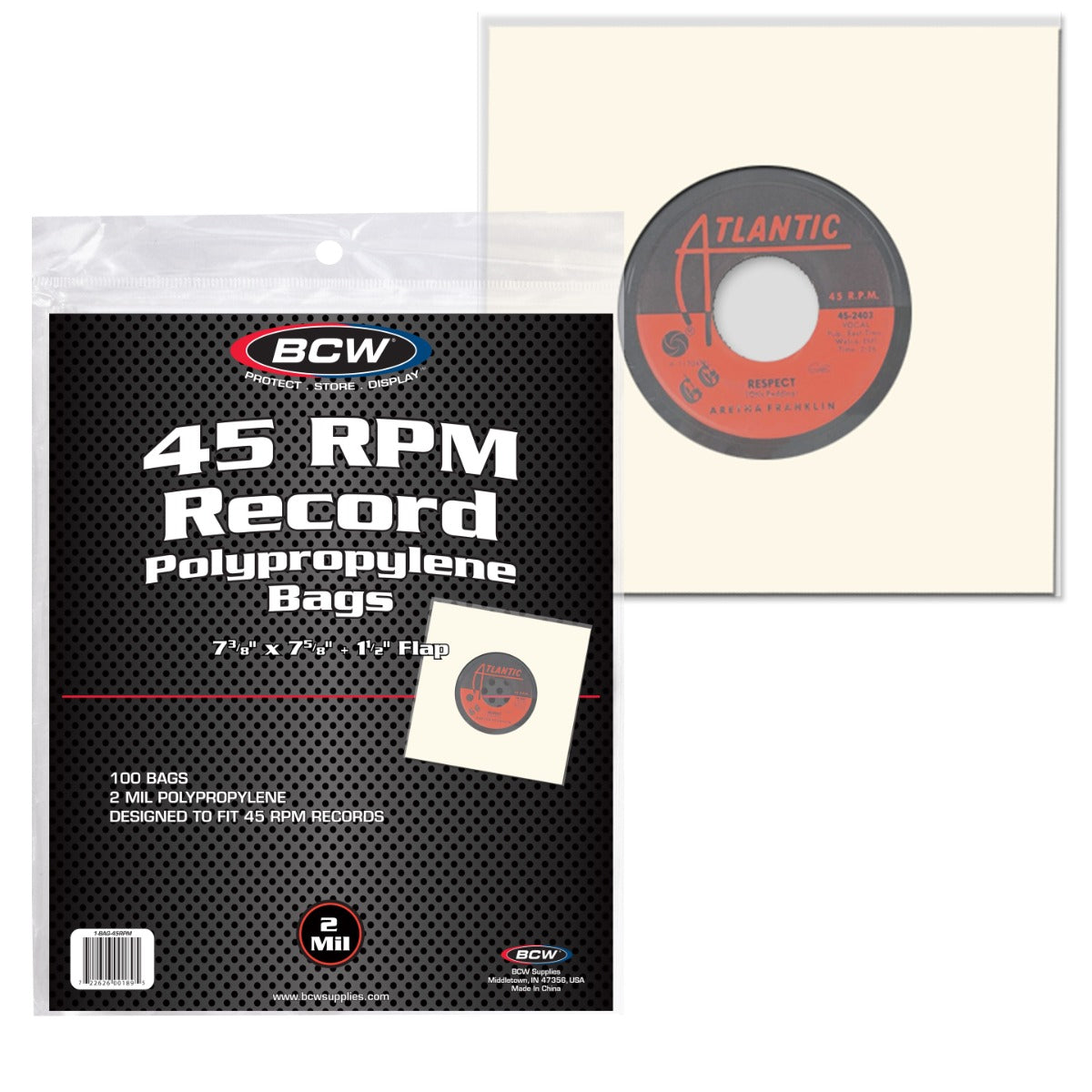 BCW 45 RPM Record Bags PACK