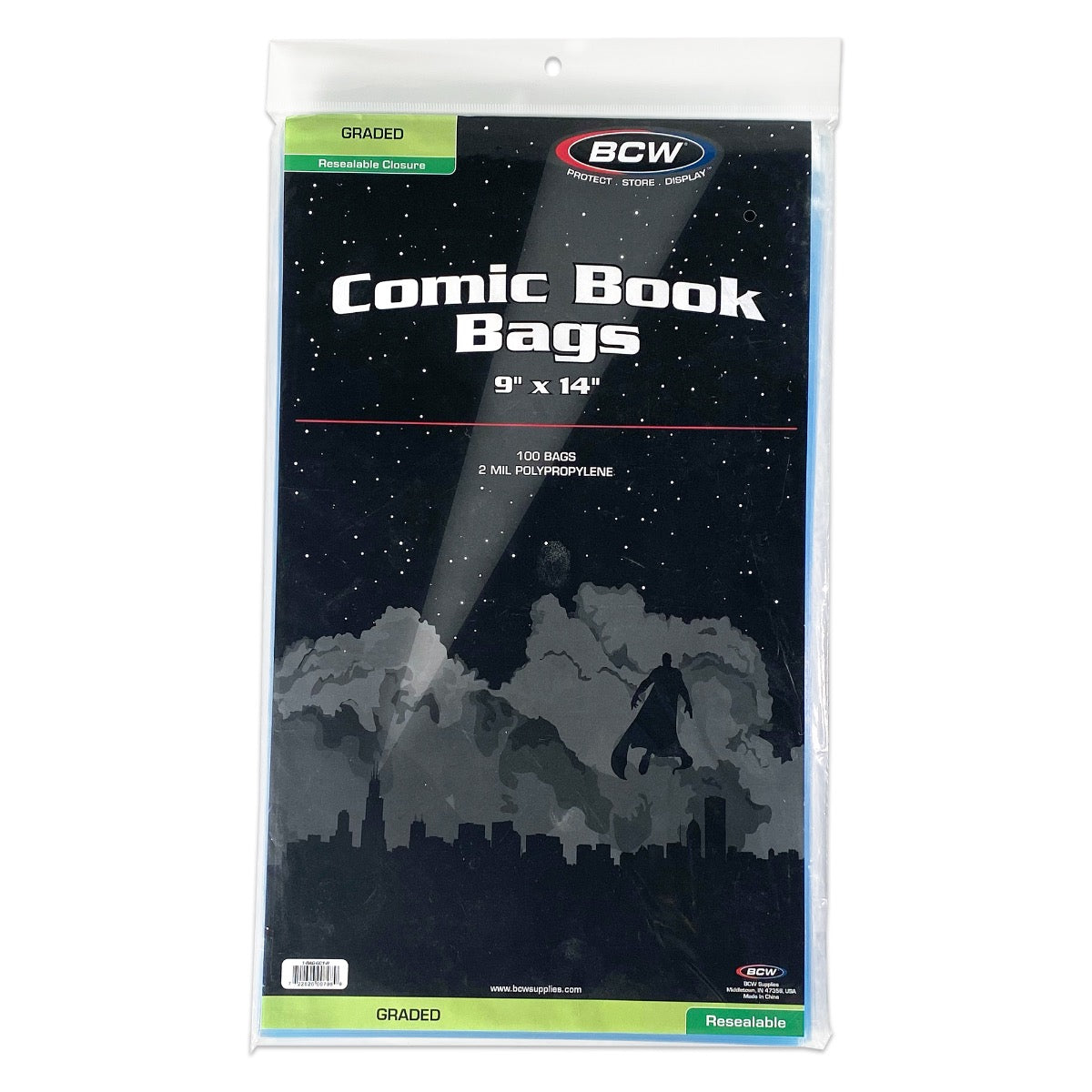 BCW Resealable Bag for Graded Comics - 9 X 14 PACK