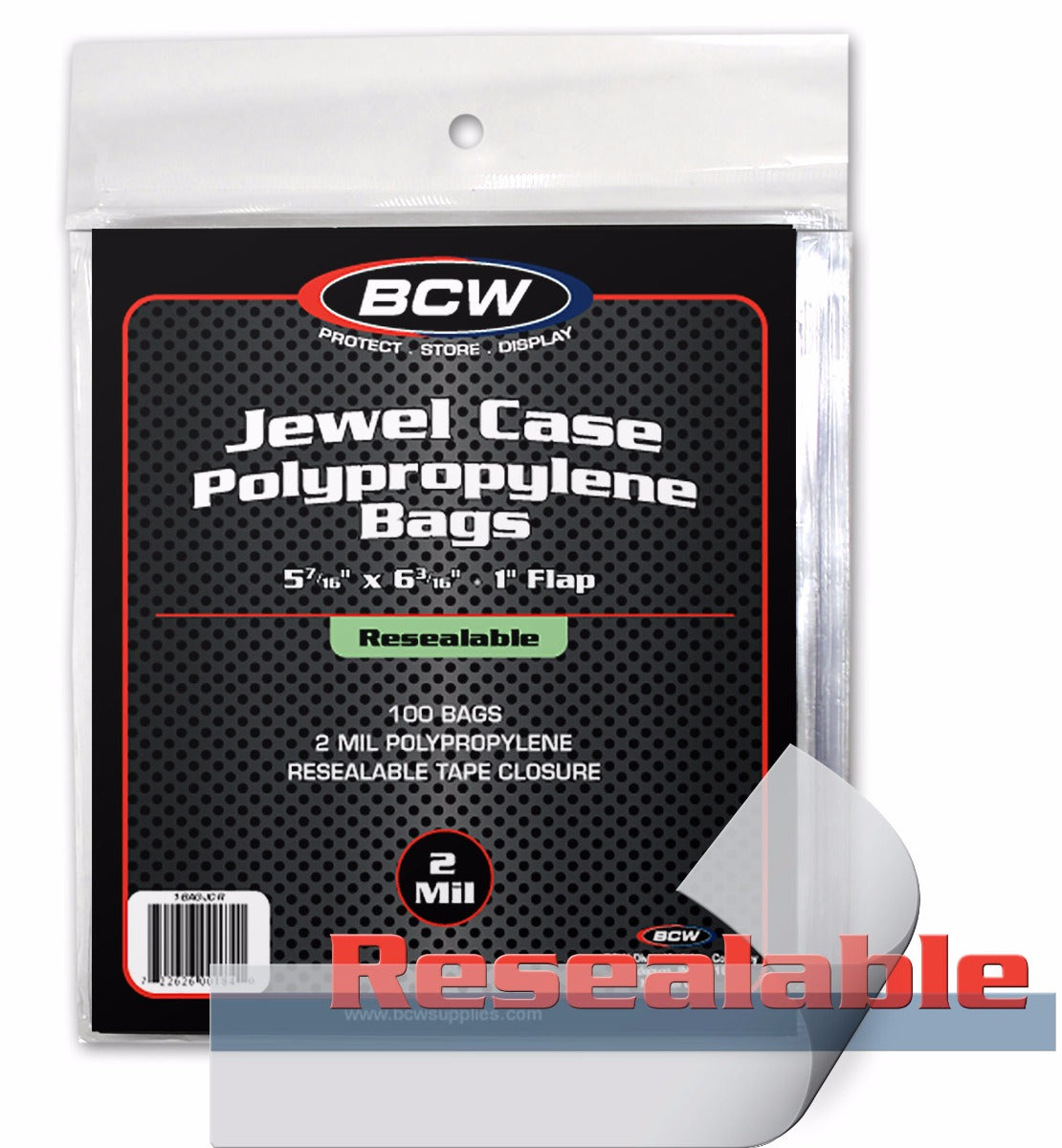 BCW Resealable CD Bag - Jewel Case PACK