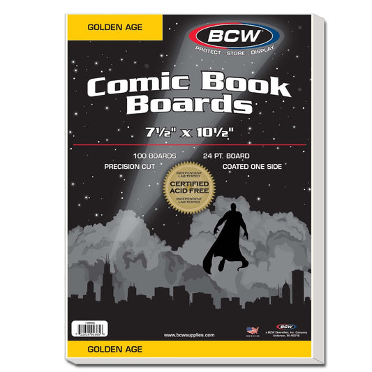BCW Golden Comic Backing Boards PACK