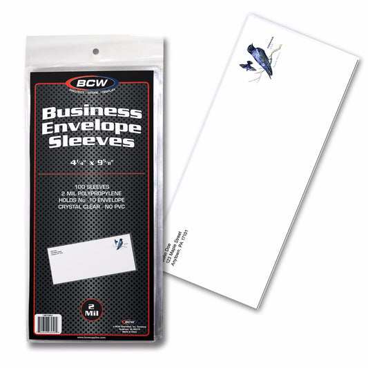 BCW Business Envelope #10 Sleeves PACK