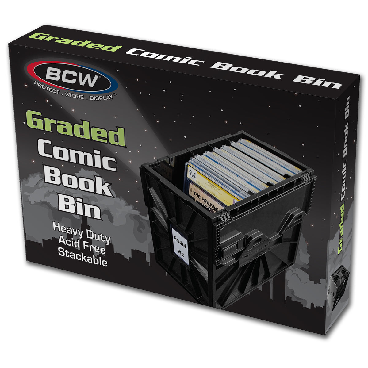 BCW Graded Comic Book Bin - Black EACH