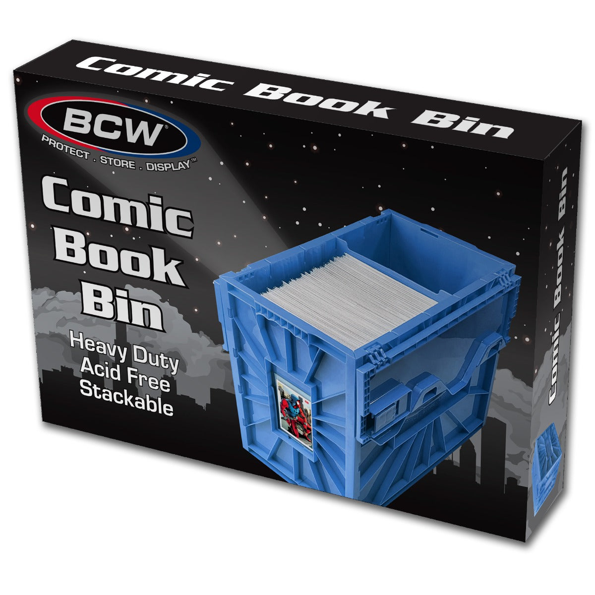 BCW Short Comic Book Bin - Blue EACH