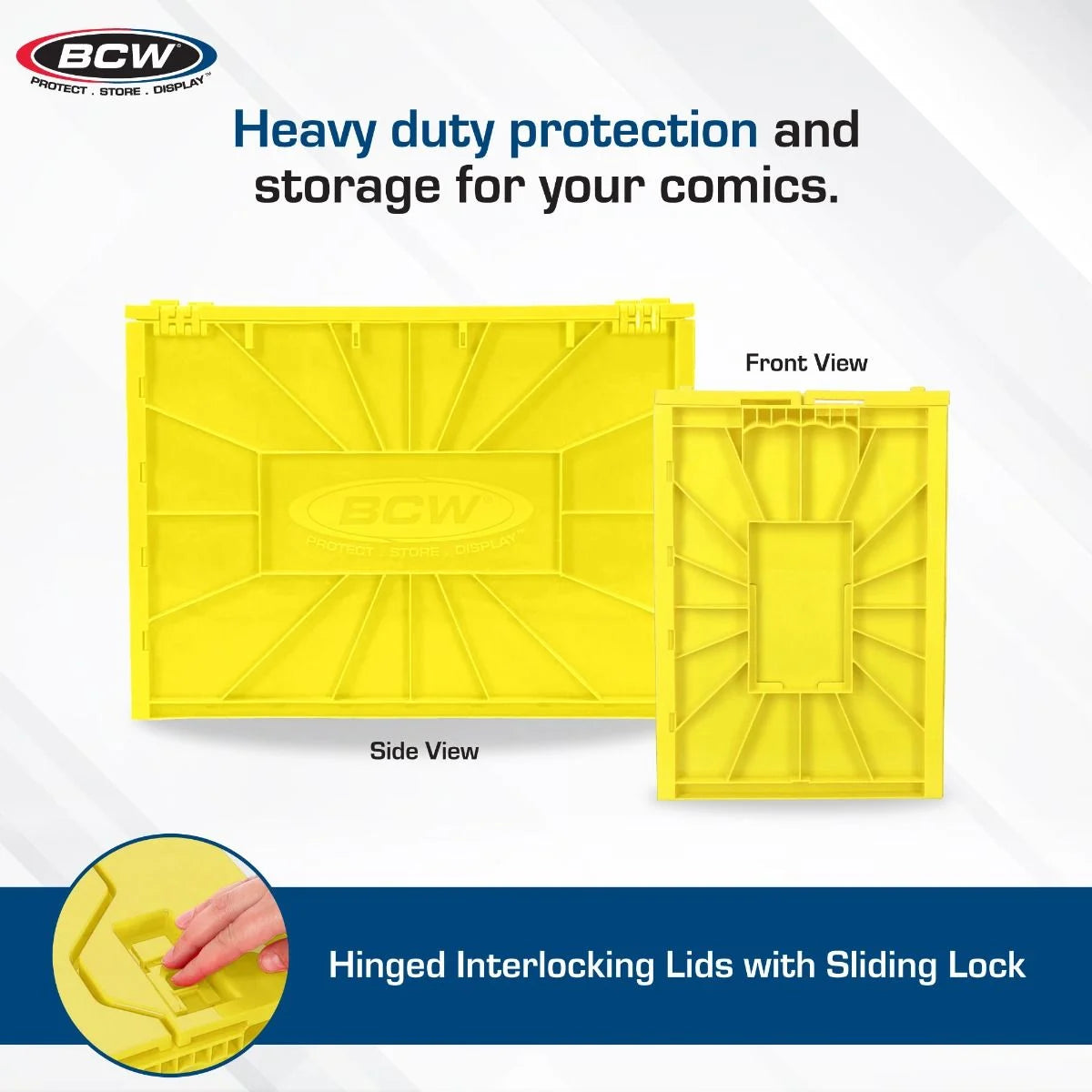 BCW Short Comic Book Bin - Yellow