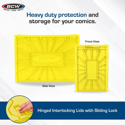 BCW Short Comic Book Bin - Yellow