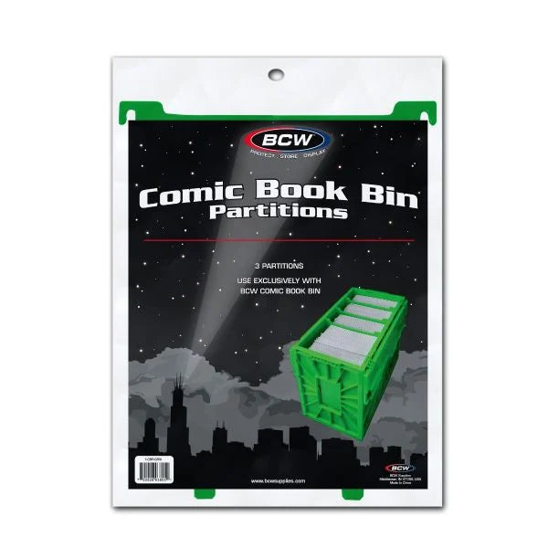 BCW Comic Book Bin Partitions - Green