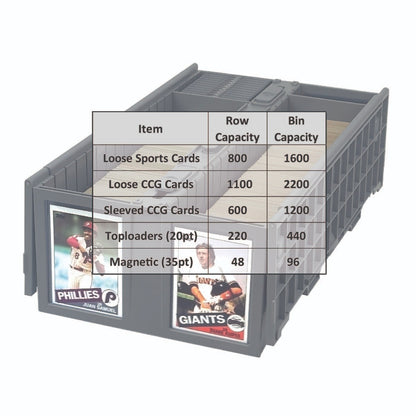 BCW Collectible Card Bin - 1600 - Gray EACH