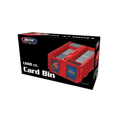 BCW Collectible Card Bin - 1600 - Red