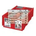 BCW Collectible Card Bin - 1600 - Red