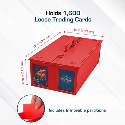 BCW Collectible Card Bin - 1600 - Red