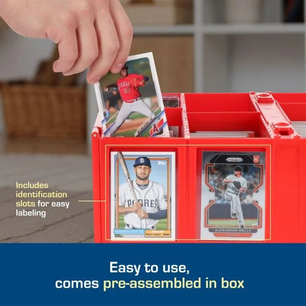 BCW Collectible Card Bin - 3200 - Red