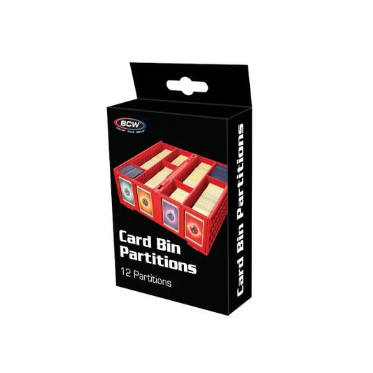 BCW Collectible Card Bin Partitions - Red