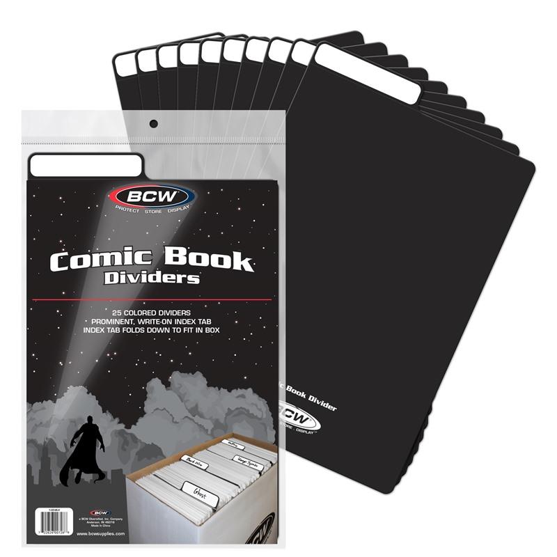 BCW Comic Book Dividers - Black PACK