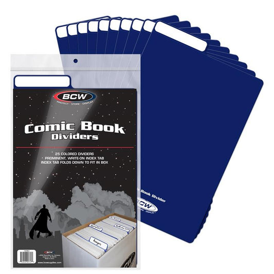 BCW Comic Book Dividers - Blue PACK