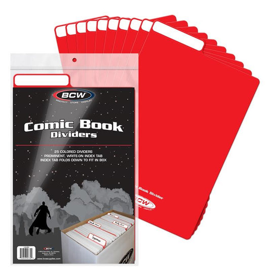 BCW Comic Book Dividers - Red PACK