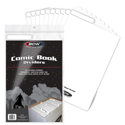 BCW Comic Book Dividers - White PACK