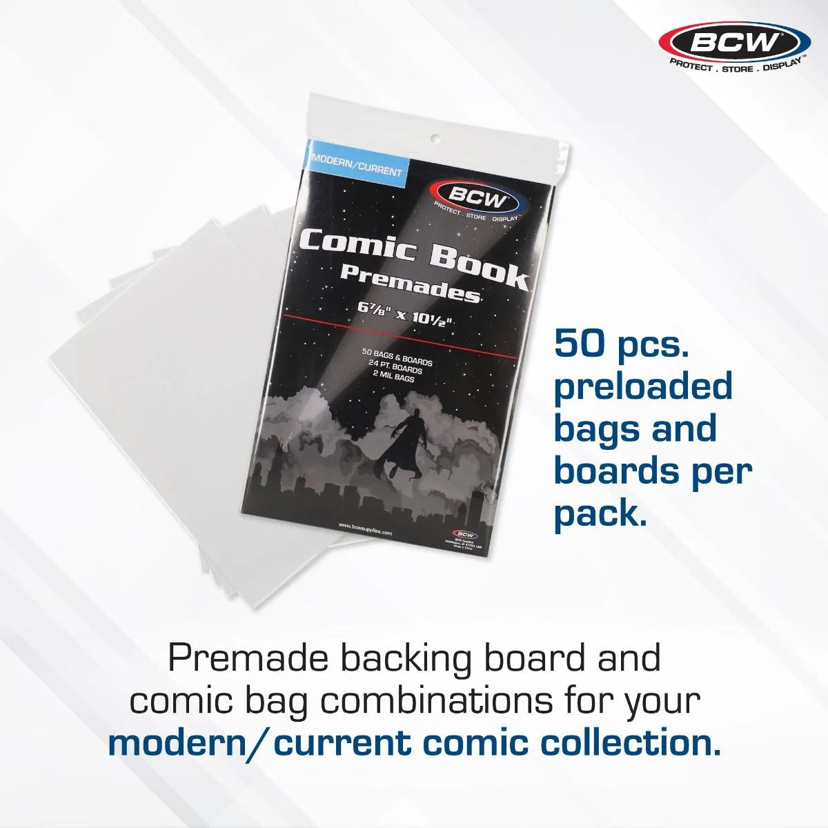 BCW Premade Current Comic Bag and Board