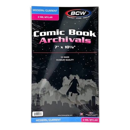 BCW Current/Modern Comic Mylar Archivals - 2 MIL PACK