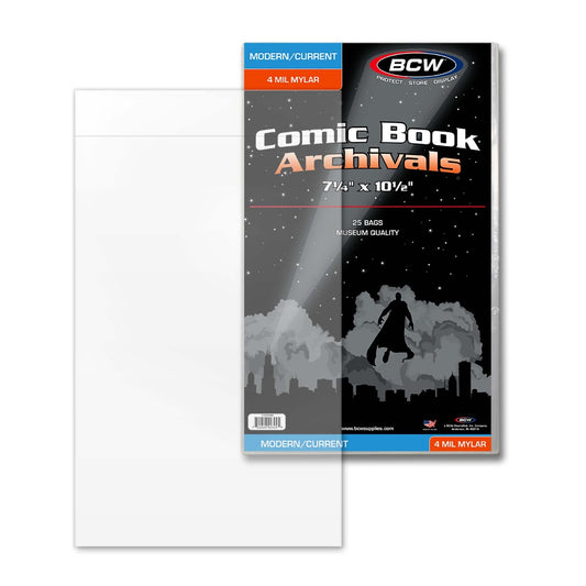 BCW Current/Modern Comic Mylar Archivals - 4 MIL PACK