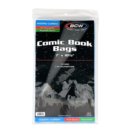 BCW Resealable Current/Modern Comic Bags - Thick PACK