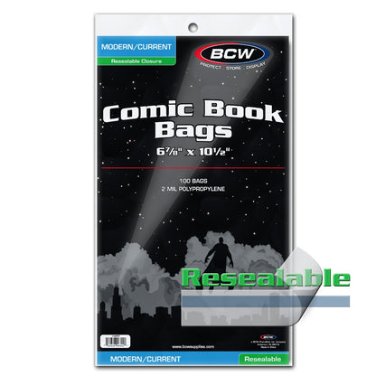 BCW Current/Modern Comic Bags PACK