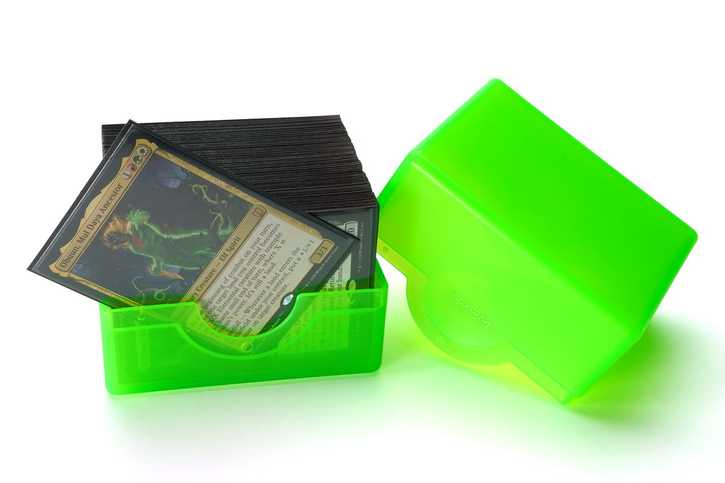 BCW Prism Deck Case - Polished - Lime Green EACH