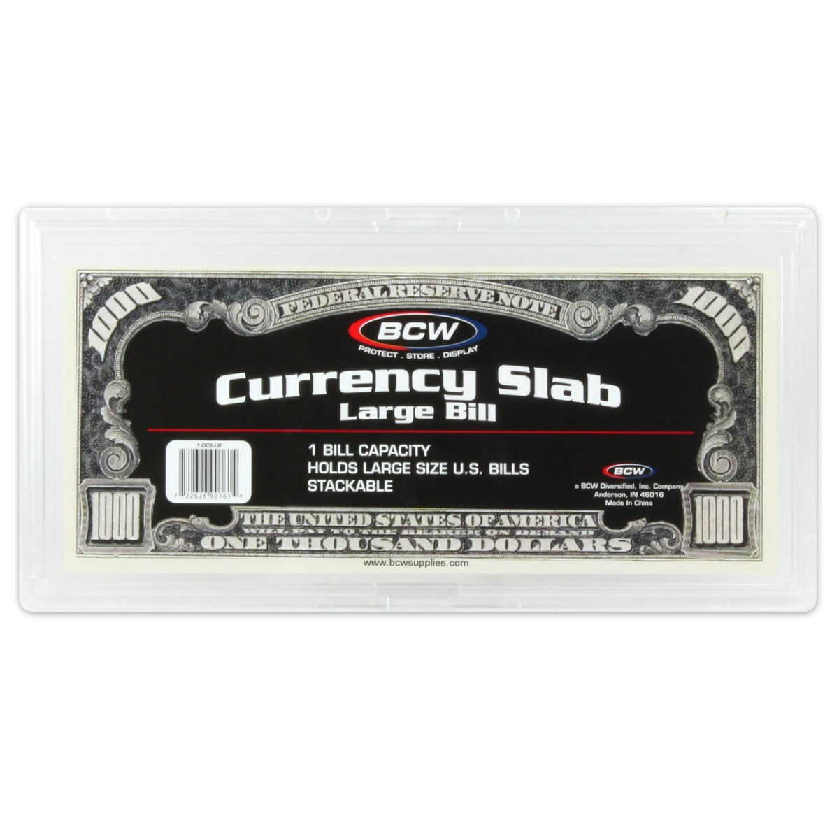 BCW Deluxe Currency Slab - Large Bill EACH