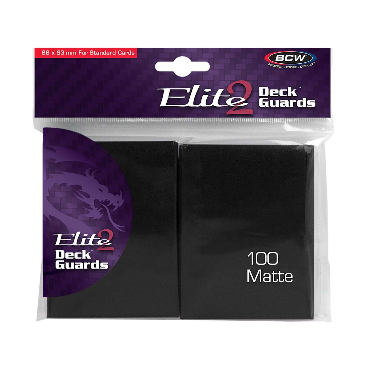 BCW Deck Guard - Elite2 - Anti-Glare - Black PACK