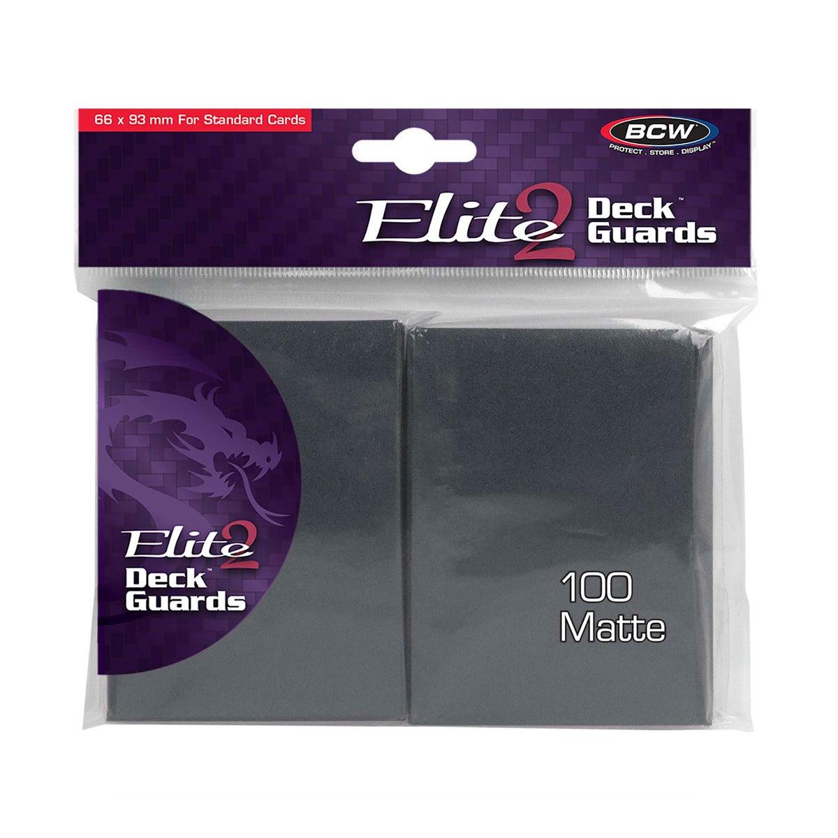 BCW Deck Guard - Elite2 - Anti-Glare - Cool Gray PACK