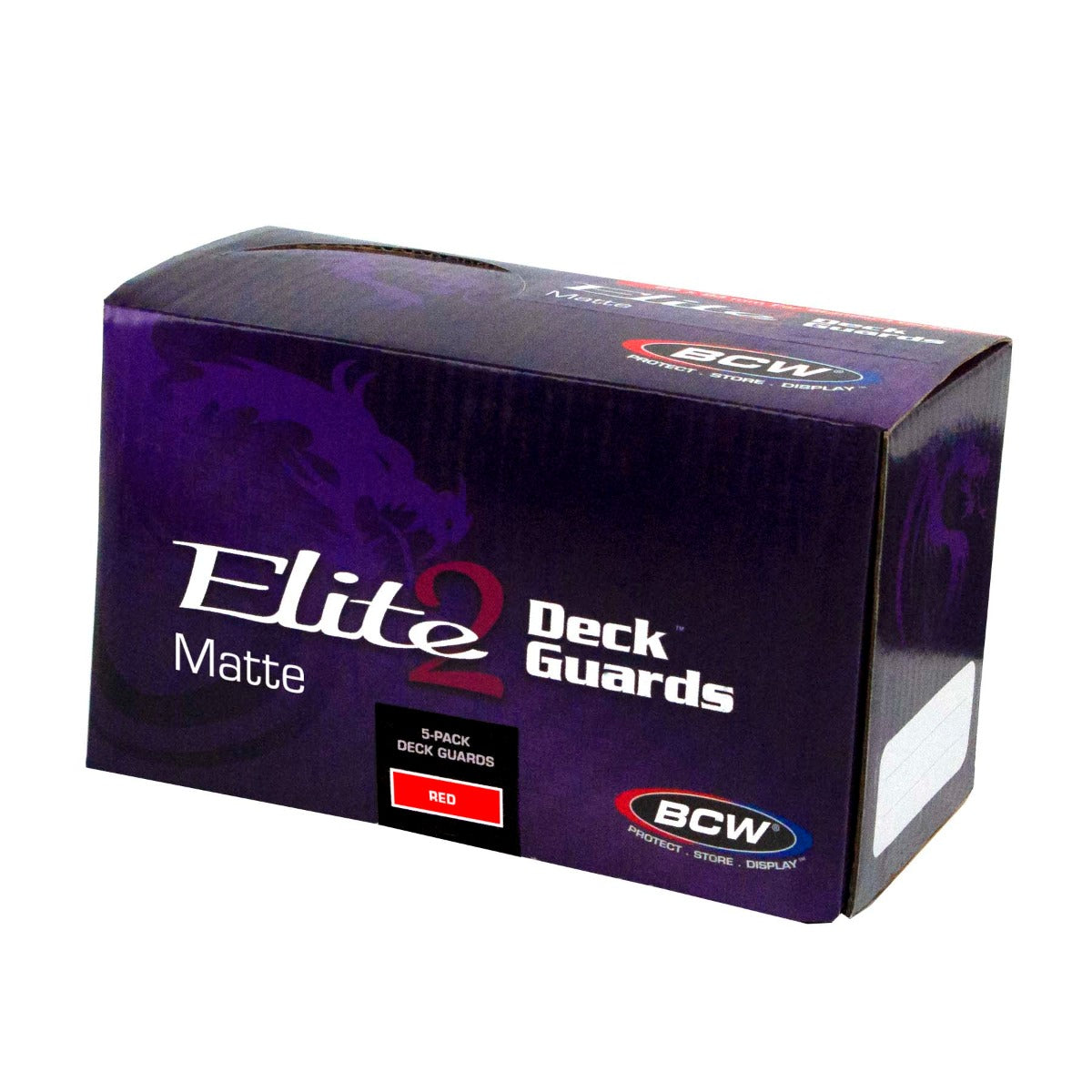 BCW Deck Guard - Elite2 - Anti-Glare - Red PACK