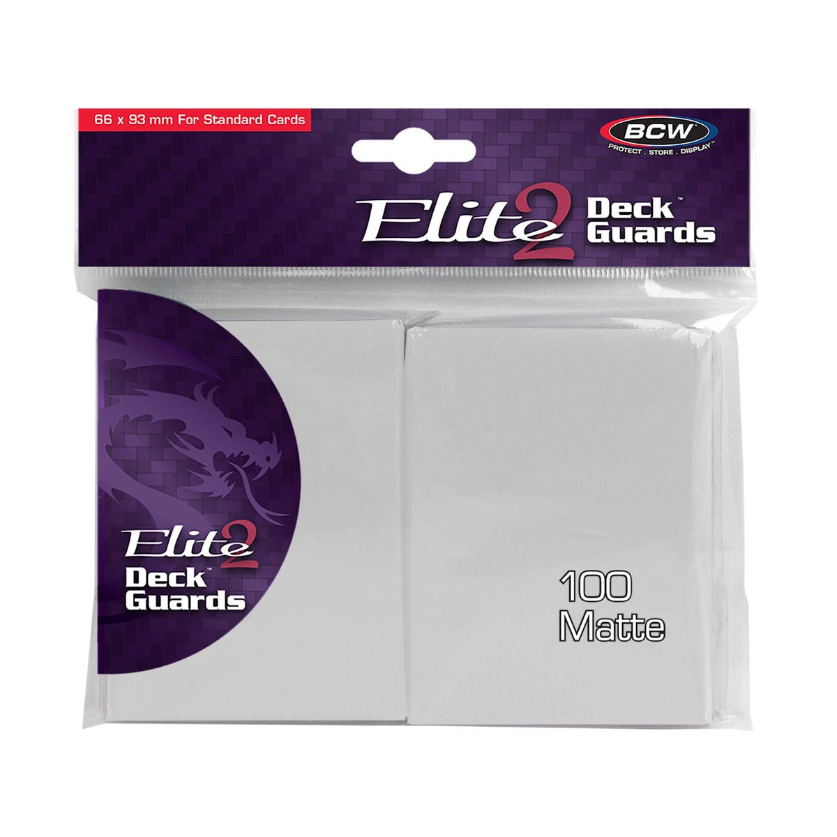 BCW Deck Guard - Elite2 - Anti-Glare - White PACK