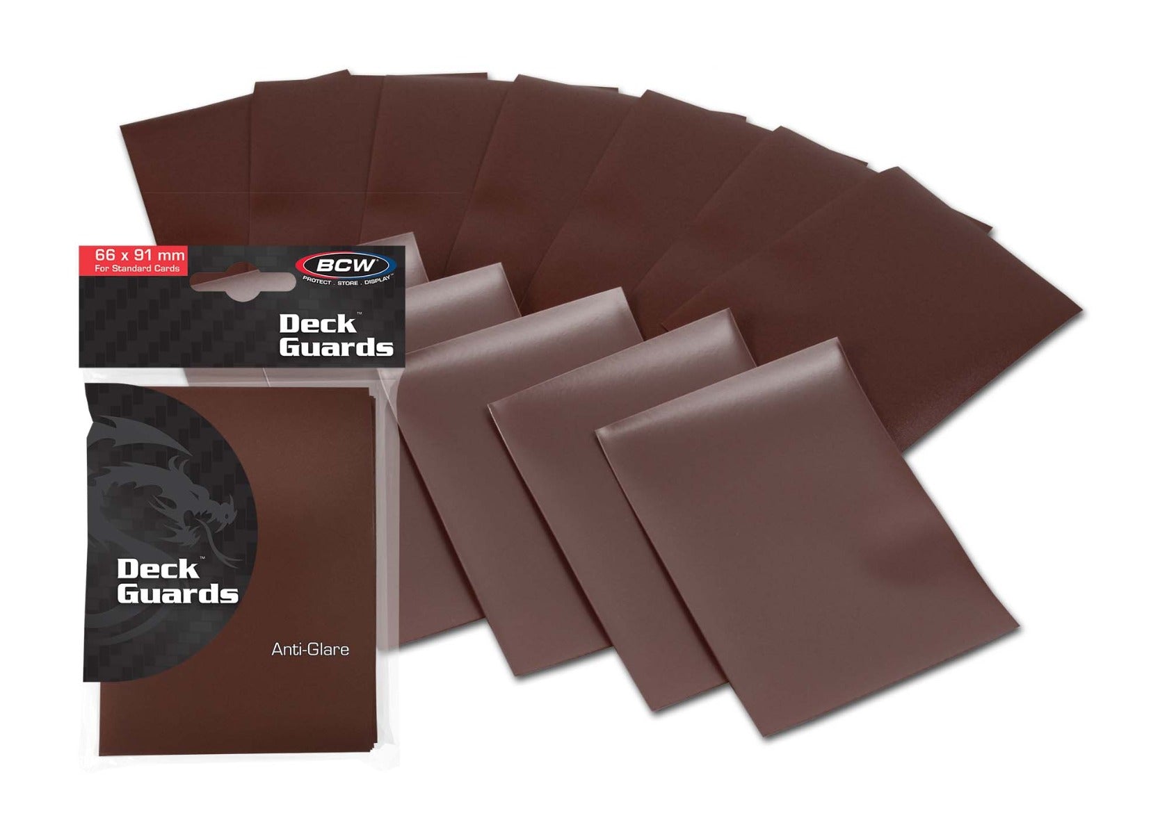 BCW Deck Guard - Double Matte - Brown PACK