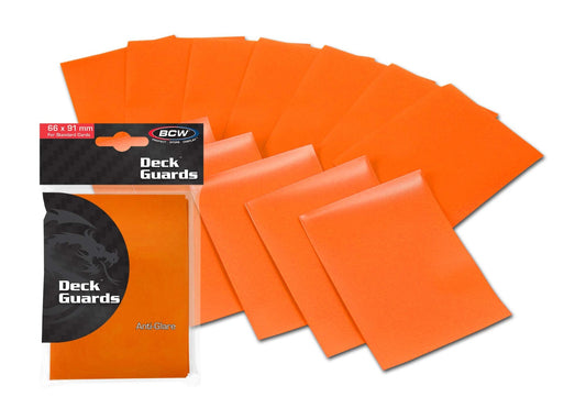 BCW Deck Guard - Double Matte - Orange PACK