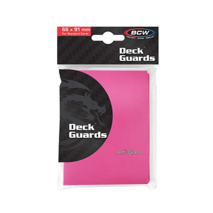 BCW Deck Guard - Double Matte - Pink PACK