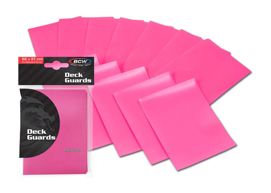 BCW Deck Guard - Double Matte - Pink PACK