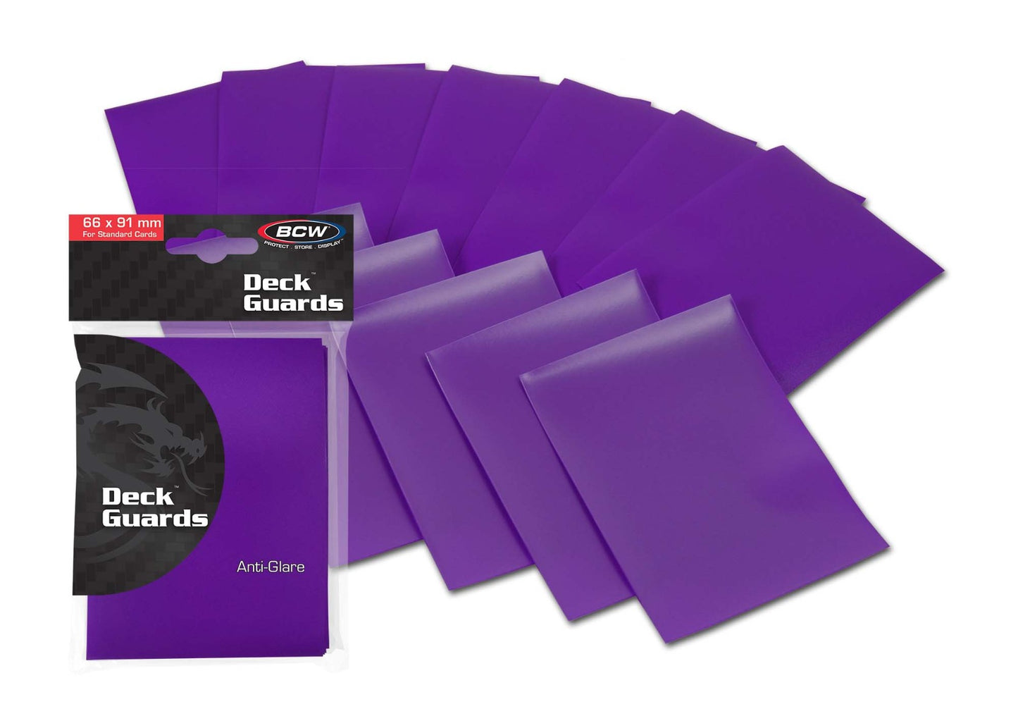 BCW Deck Guard - Double Matte - Purple PACK