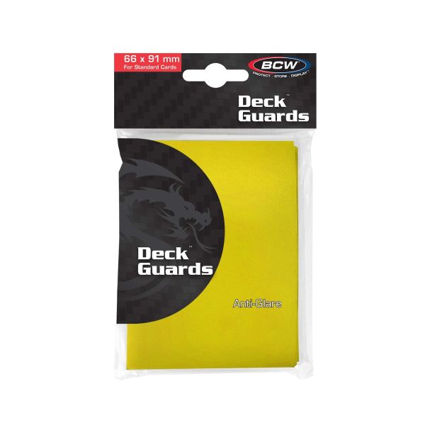 BCW Deck Guard - Double Matte - Yellow