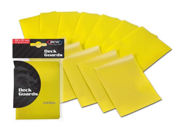 BCW Deck Guard - Double Matte - Yellow